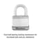 Master Lock 6.34 in. H X 1.34 in. W X 3.91 in. L Steel Ball Bearing Locking Weather-Resistant Padloc M5XKADCCSEN - alternate 3